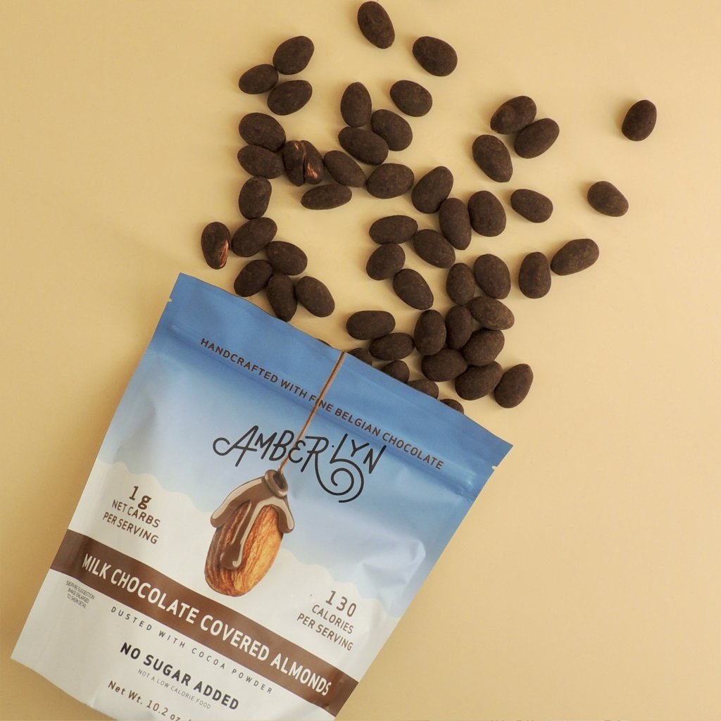 Amberlyn Milk Chocolate Cocoa Dusted Almonds 無糖杏仁牛奶朱古力 - 283g