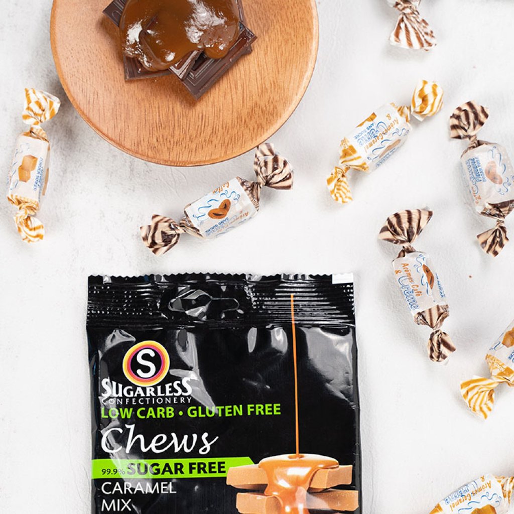 Sugarless Sugar Free Caramel Toffee Chocolate Soft Candy - 70g
