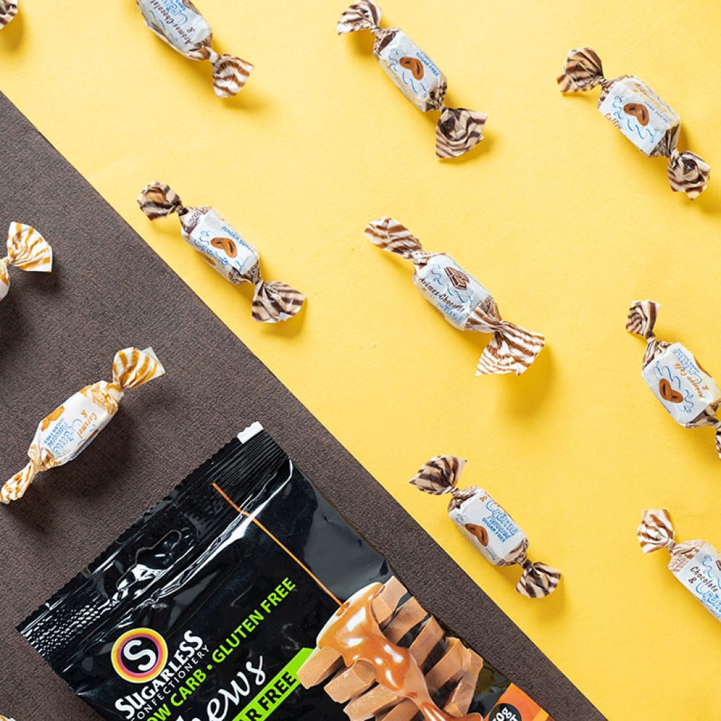 Sugarless Sugar Free Caramel Toffee Chocolate Soft Candy - 70g