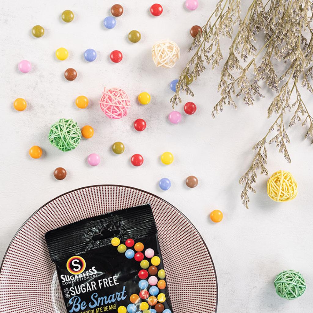 Sugarless Be Smart Chocolate coated beans 無糖聰明豆朱古力 - 90g