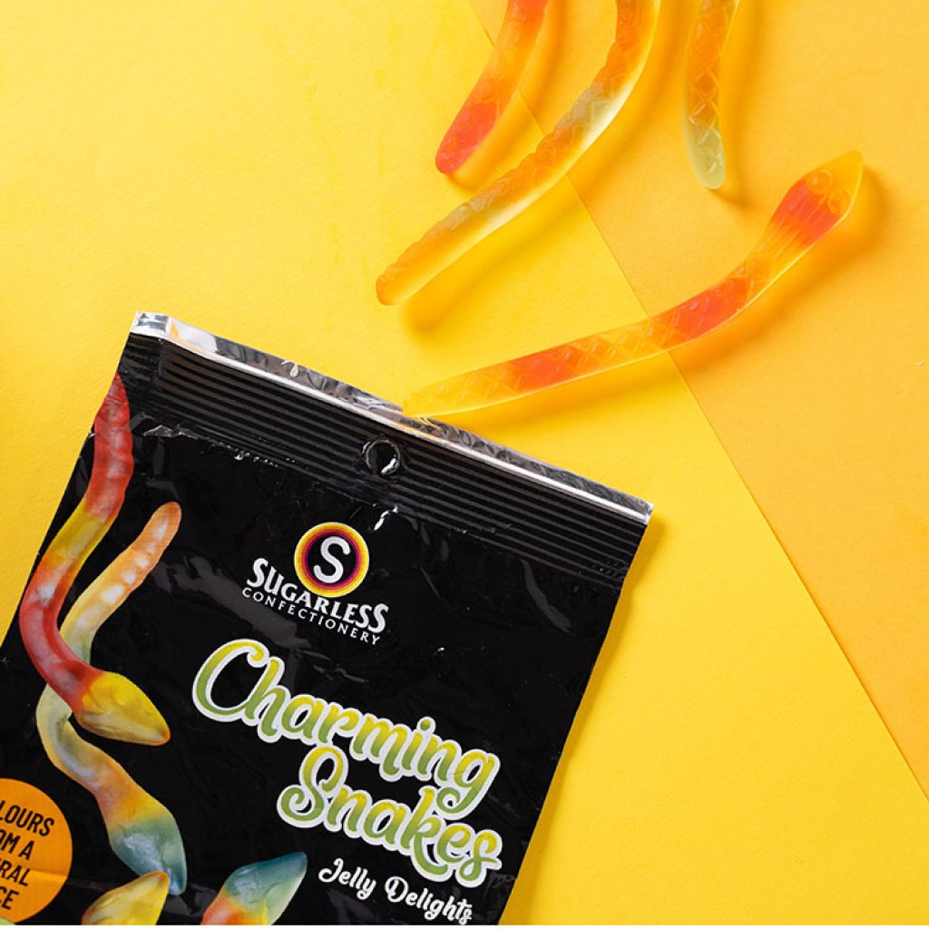 Sugarless Charming Snakes 無糖蛇仔啫哩軟糖 - 70g