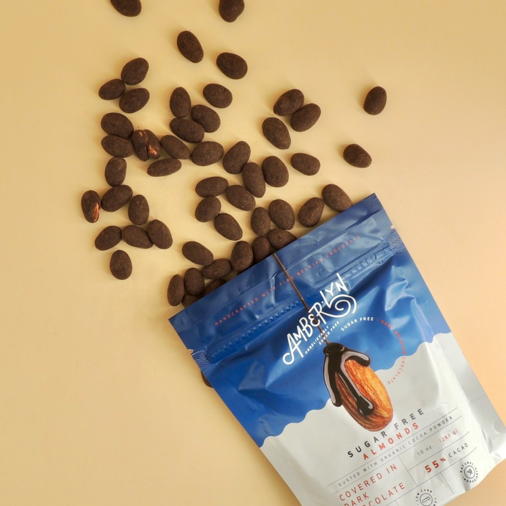 Amberlyn Dark Chocolate Cocoa Dusted Almonds 無糖杏仁黑朱古力 - 283g