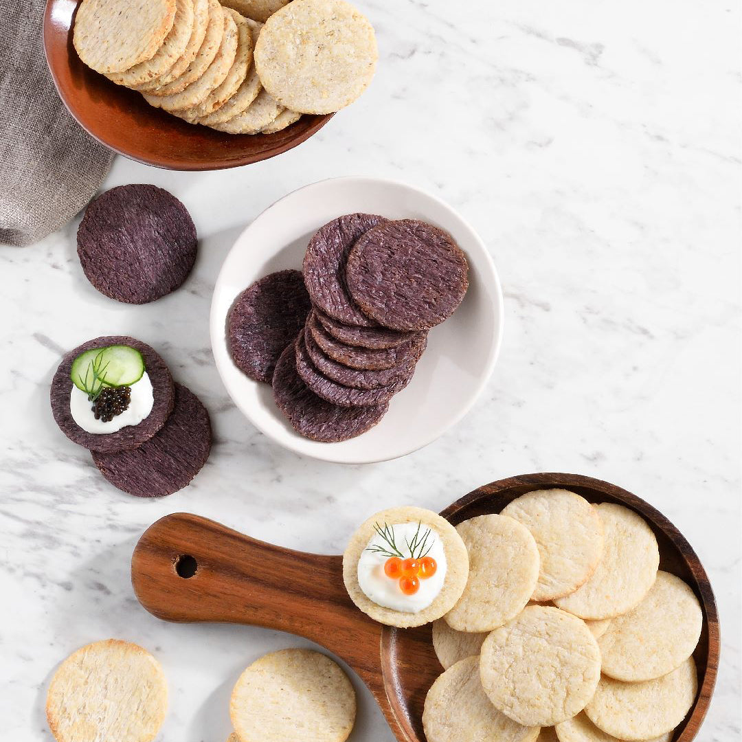BioAsia Organic Brown Rice Crackers - Green Tea & Seaweed 無糖無麩質純素有機綠茶海苔脆餅 - 115g