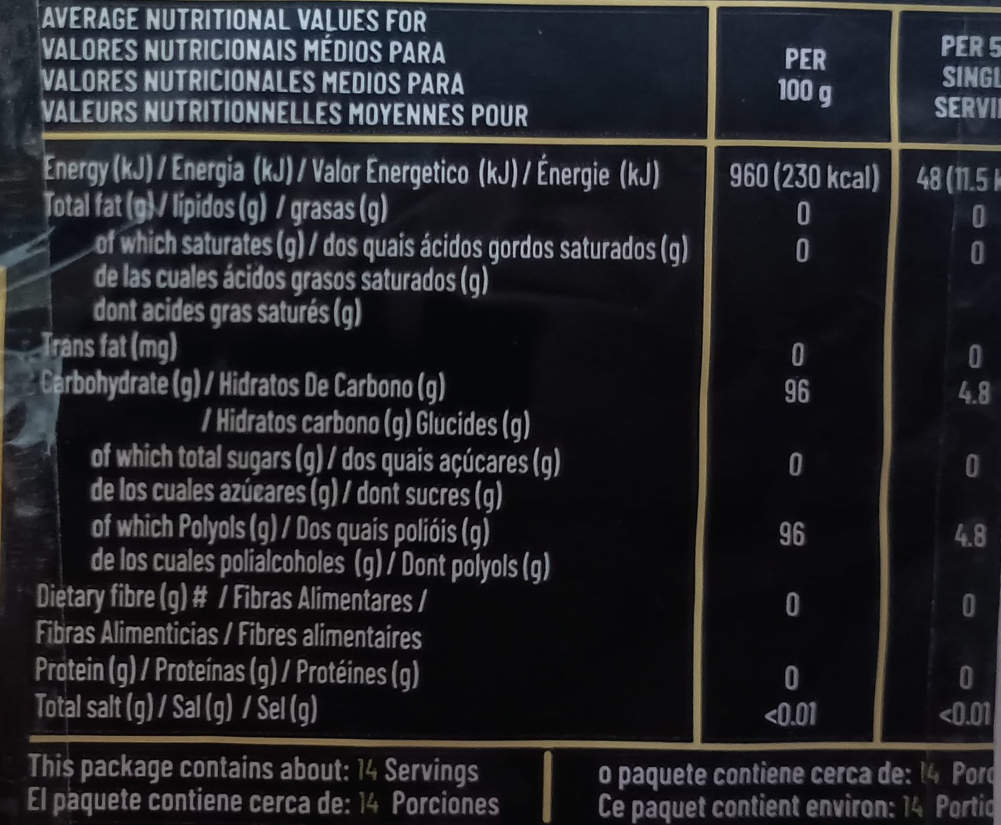 Sugarless Hard-boiled Licorice - 70g