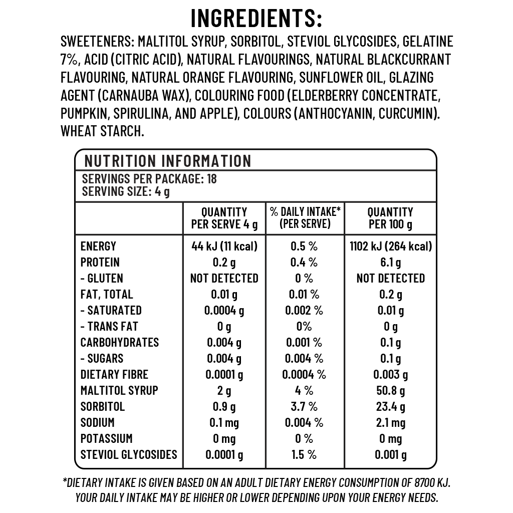 Sugarless 無糖雜果啫哩軟糖 ( Casino ) - 70g