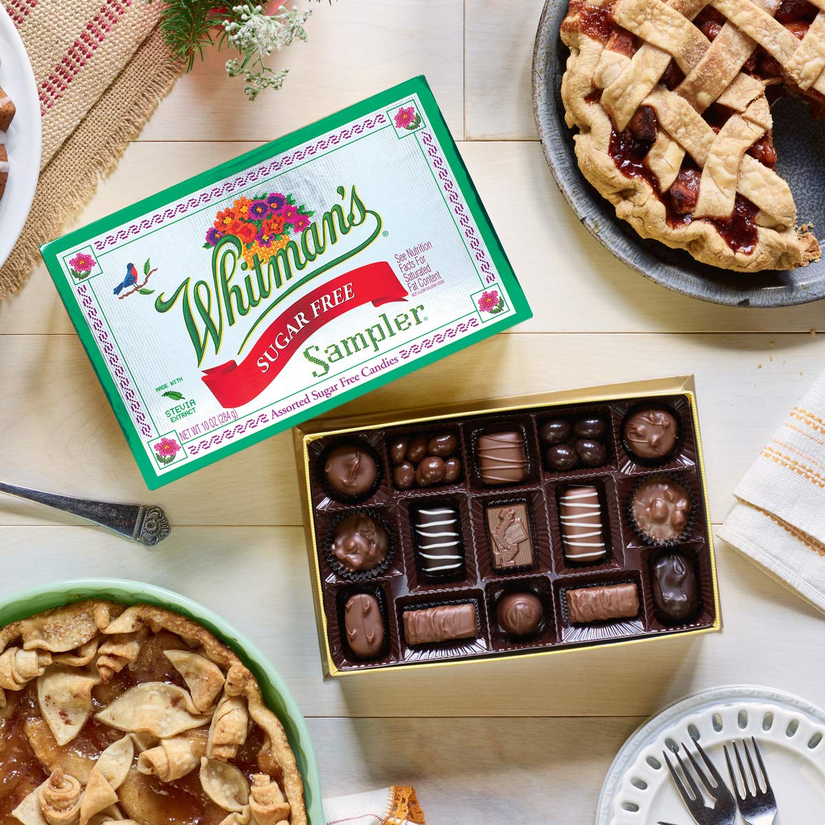 Whitman's Sampler Whitman's Sugar Free Chocolate Gift Box 284g