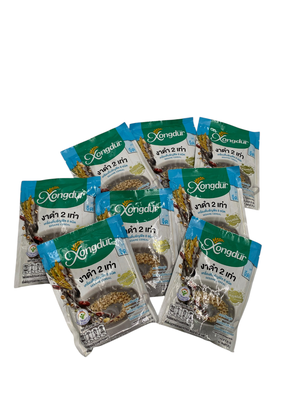 Sugar-free organic instant black sesame 8-grain nutritional meal 25g (5 packs)