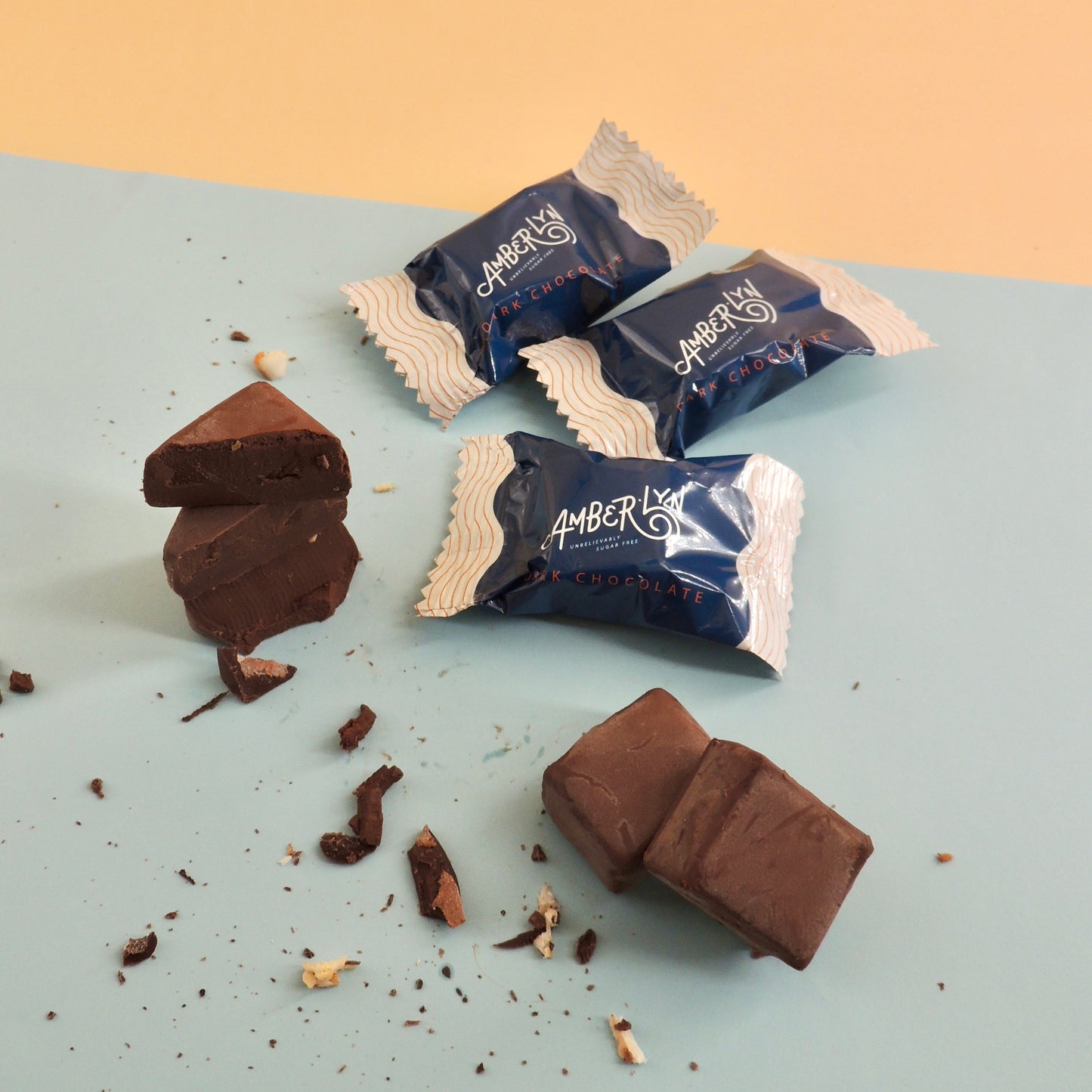 Amberlyn Dark Chocolate Mint Truffles Sugar-free Mint Soft Center Dark Chocolate - 204g