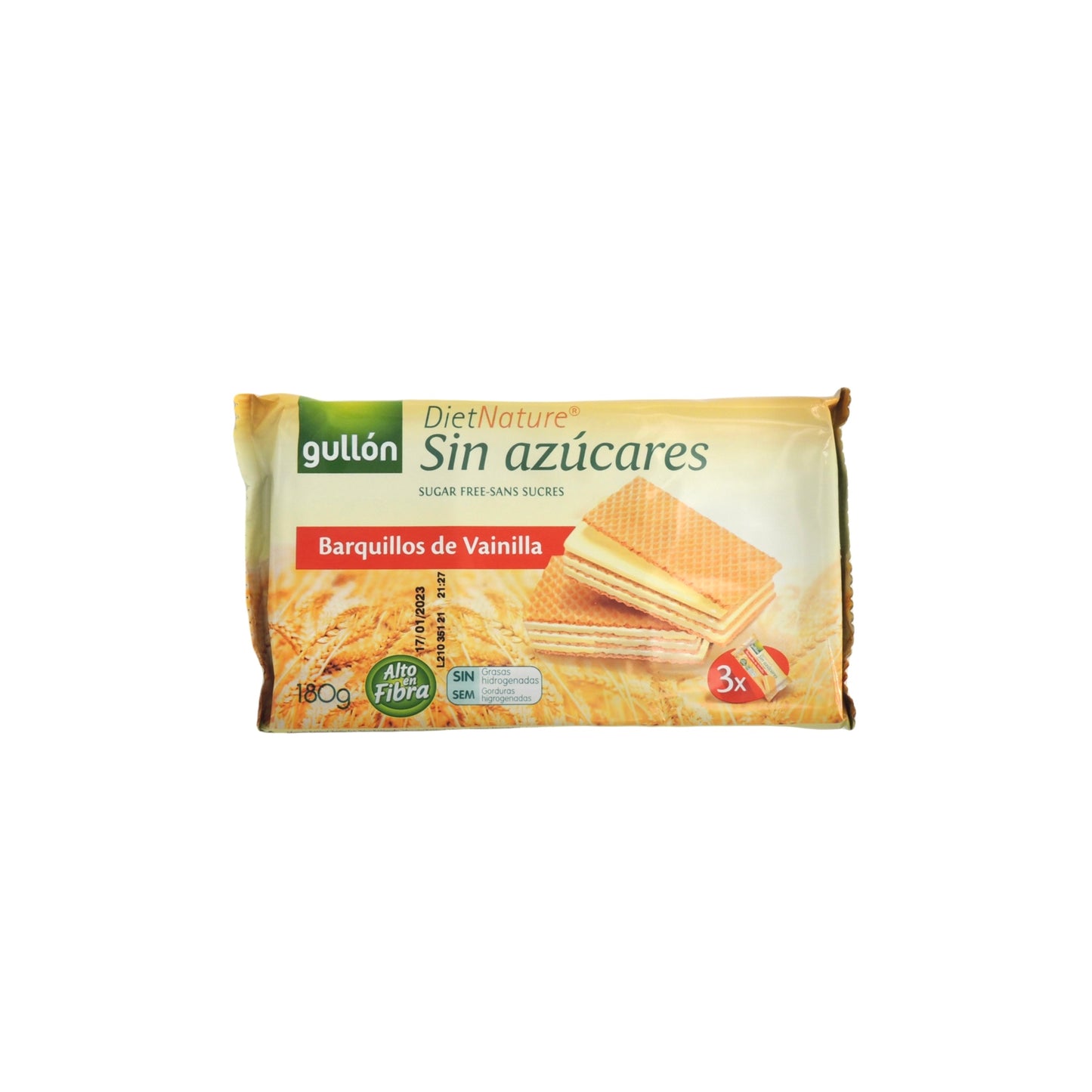 Gullon Vanilla Wafer Sugar Free 無糖雲呢拿威化 - 180g