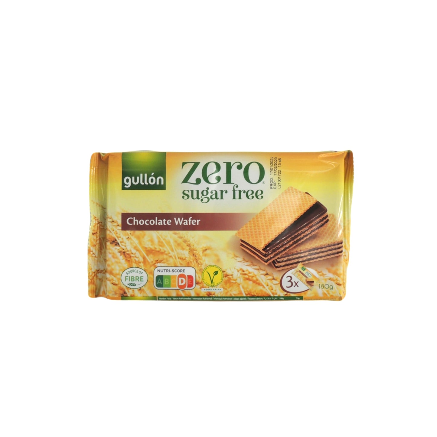 Gullon Choco Wafer Sugar Free Sugar Free Chocolate Wafer - 180g