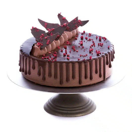 Sugar Free Chocolate Gold Foil Angel Food Cake