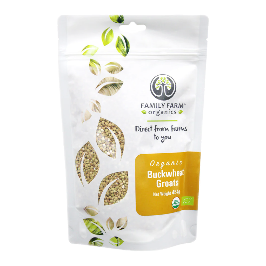 Family Farm Organics Organic Buckwheat Groats - 454g