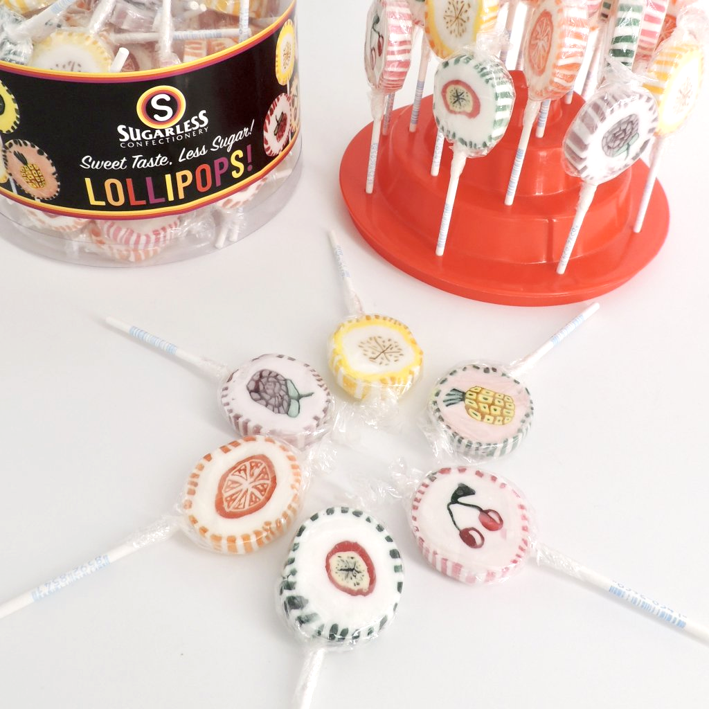 Sugarless sugar-free lollipops (3 pieces)