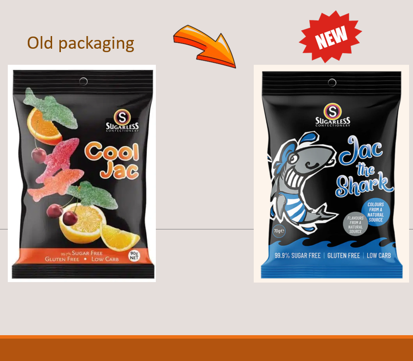 Sugarless Jac the Shark Sugarless Fish Jelly - 70g