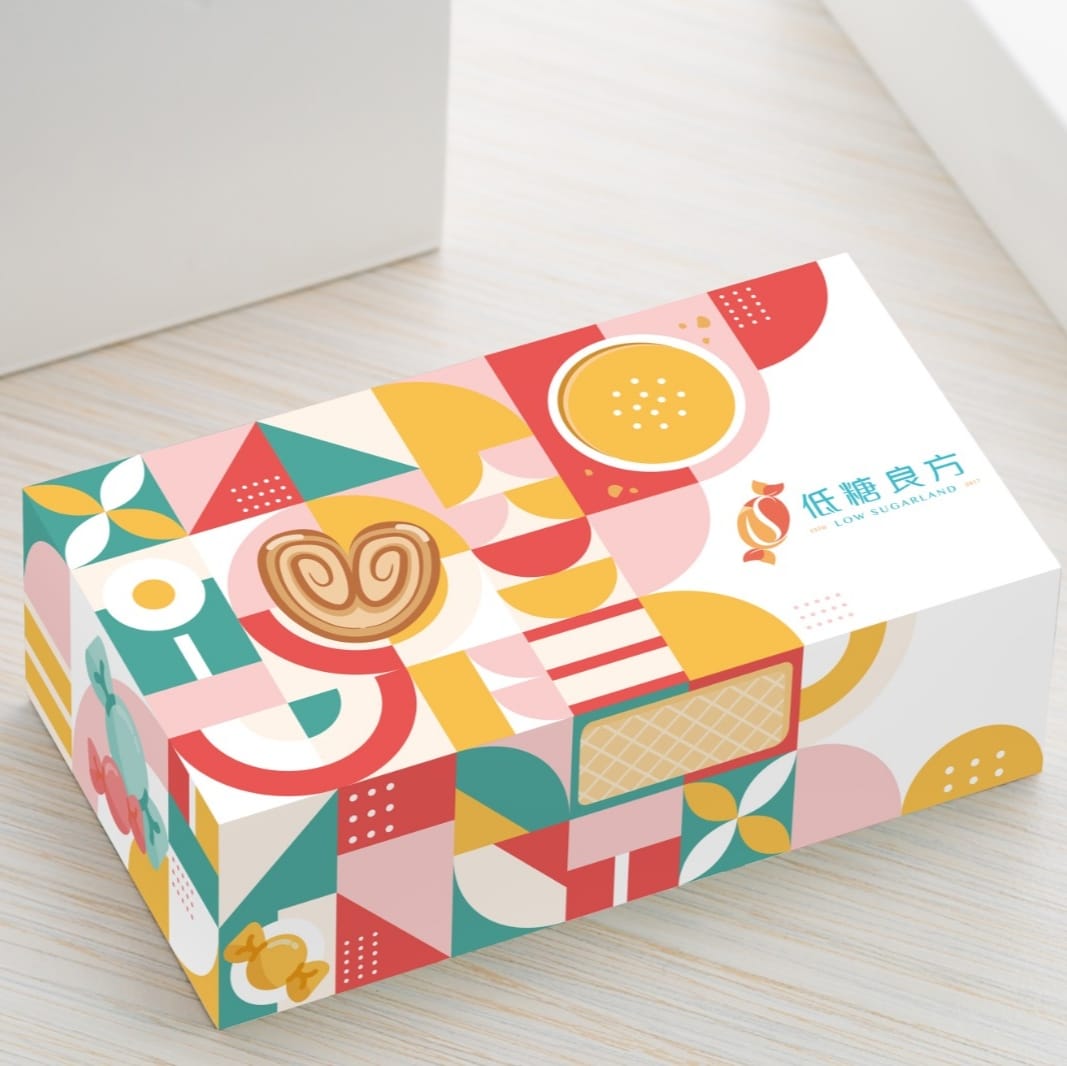 Low glycemic butterfly shortbread gift box