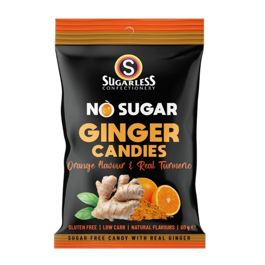 Sugarless 無糖香橙薑薑黃硬糖 - 60g