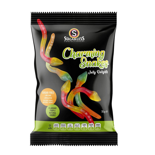 Sugarless Charming Snakes 無糖蛇仔啫哩軟糖 - 70g