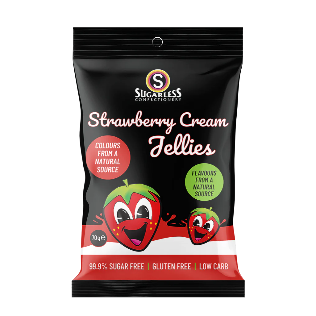 Sugarless Strawberry & Cream Sugarless Strawberry Jelly - 70g