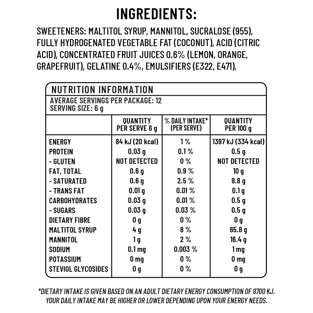 Sugarless Sugarless Lemon Mixed Fruit Gummies - 70g