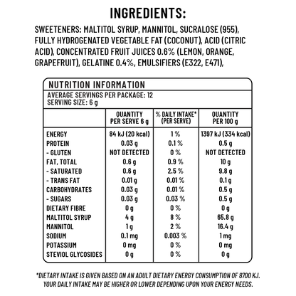 Sugarless Sugarless Lemon Mixed Fruit Gummies - 70g