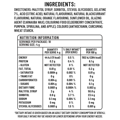 Sugarless 無糖雜果啫哩軟糖 ( Casino ) - 70g