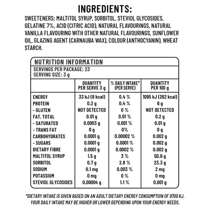 Sugarless Strawberry &amp; Cream Sugarless Strawberry Jelly - 70g