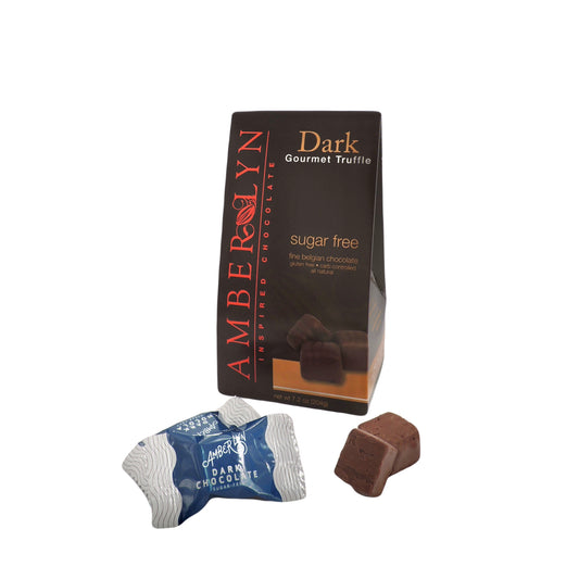 Amberlyn Dark Chocolate Mint Truffles Sugar-free Mint Soft Center Dark Chocolate - 204g