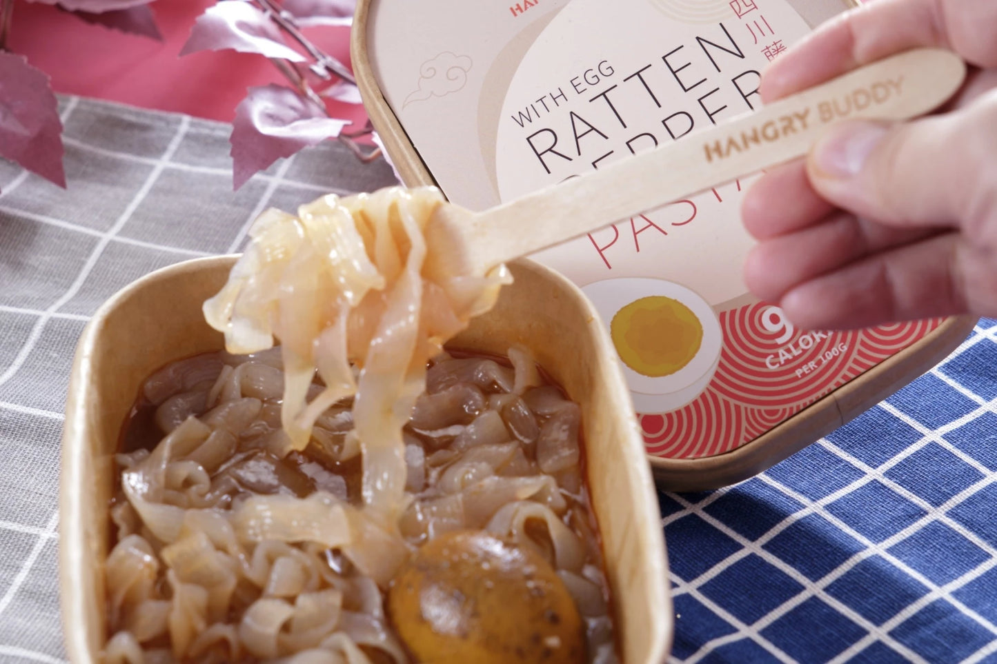 Ratten Pepper Pasta with Egg 四川藤椒滷蛋蒟蒻寬粉