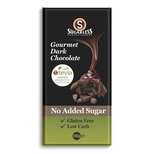 Sugarless Gourmet Dark Chocolate 無糖黑朱古力 (排裝) - 100g