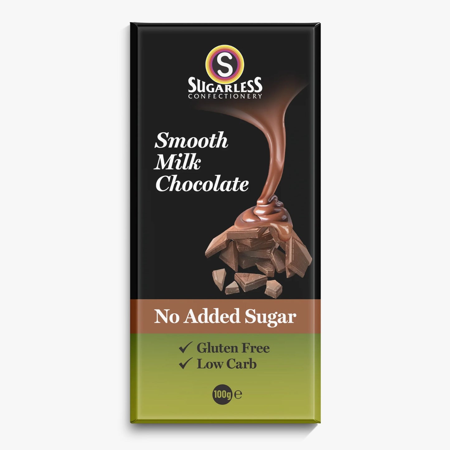 Sugarless Smooth Milk Chocolate 無糖牛奶朱古力 (排裝) - 100g