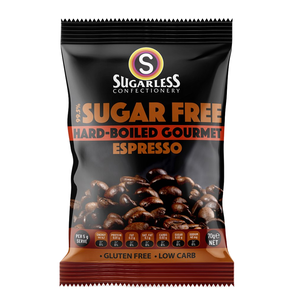 【1箱20包】Sugarless 無糖咖啡硬糖 - 70g