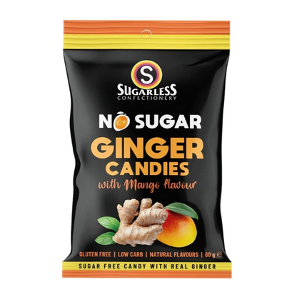 Sugarless Sugarless Mango Ginger Hard Candy - 60g 